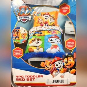 Paw Patrol 4pc Toddler Bed Set